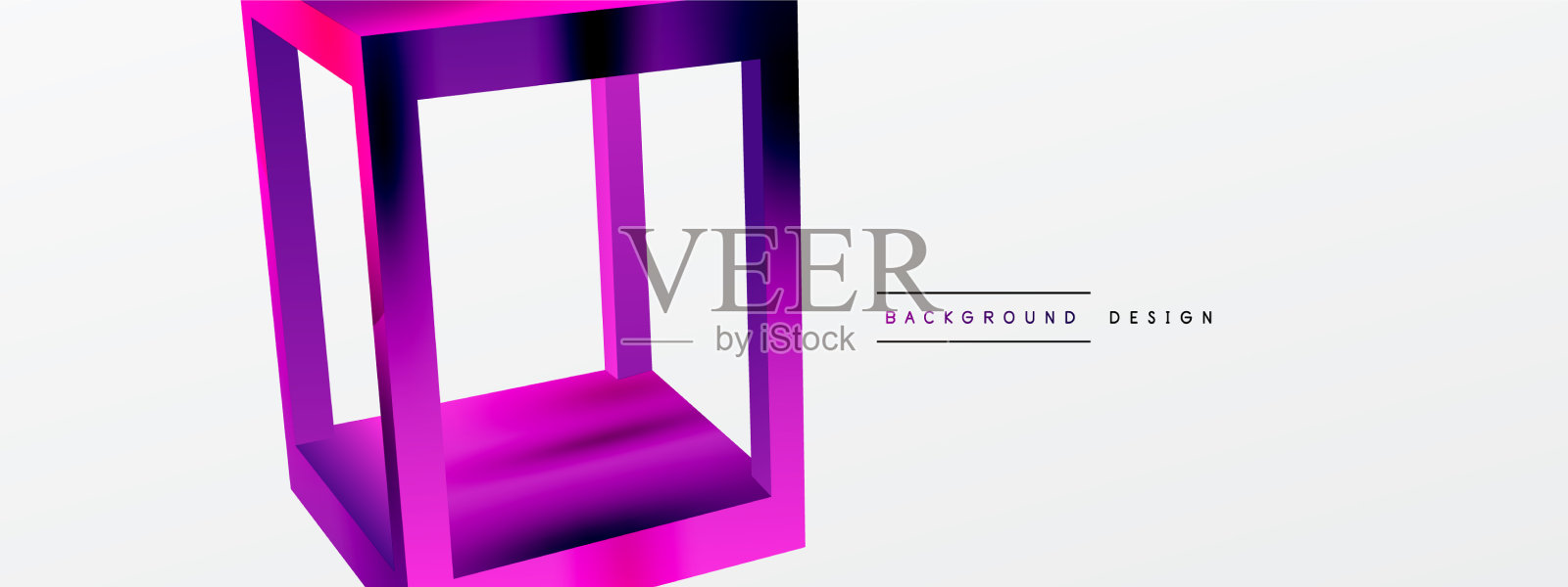 3d立方体形状几何背景流行插画图片素材