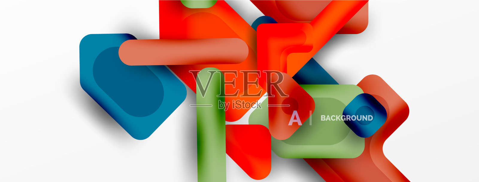 最小的几何抽象背景色彩插画图片素材