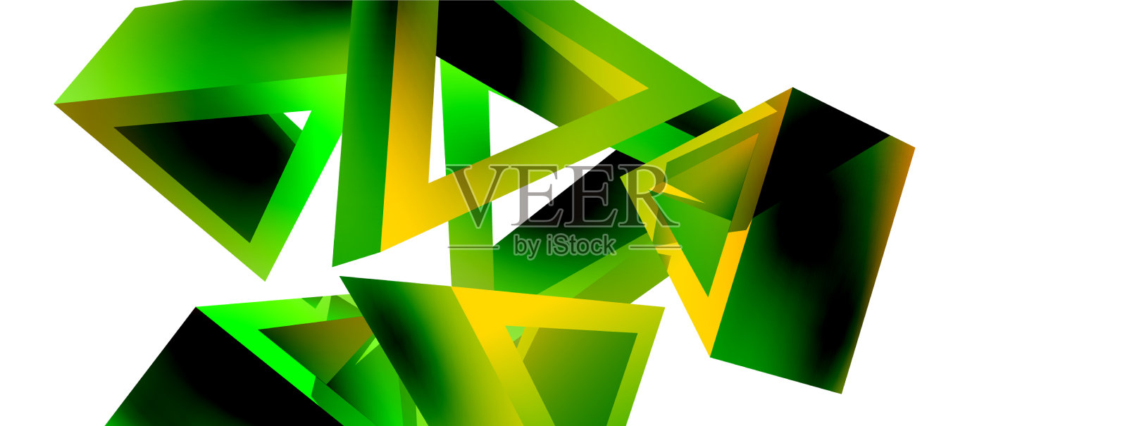 3d三角形抽象背景基本形状插画图片素材