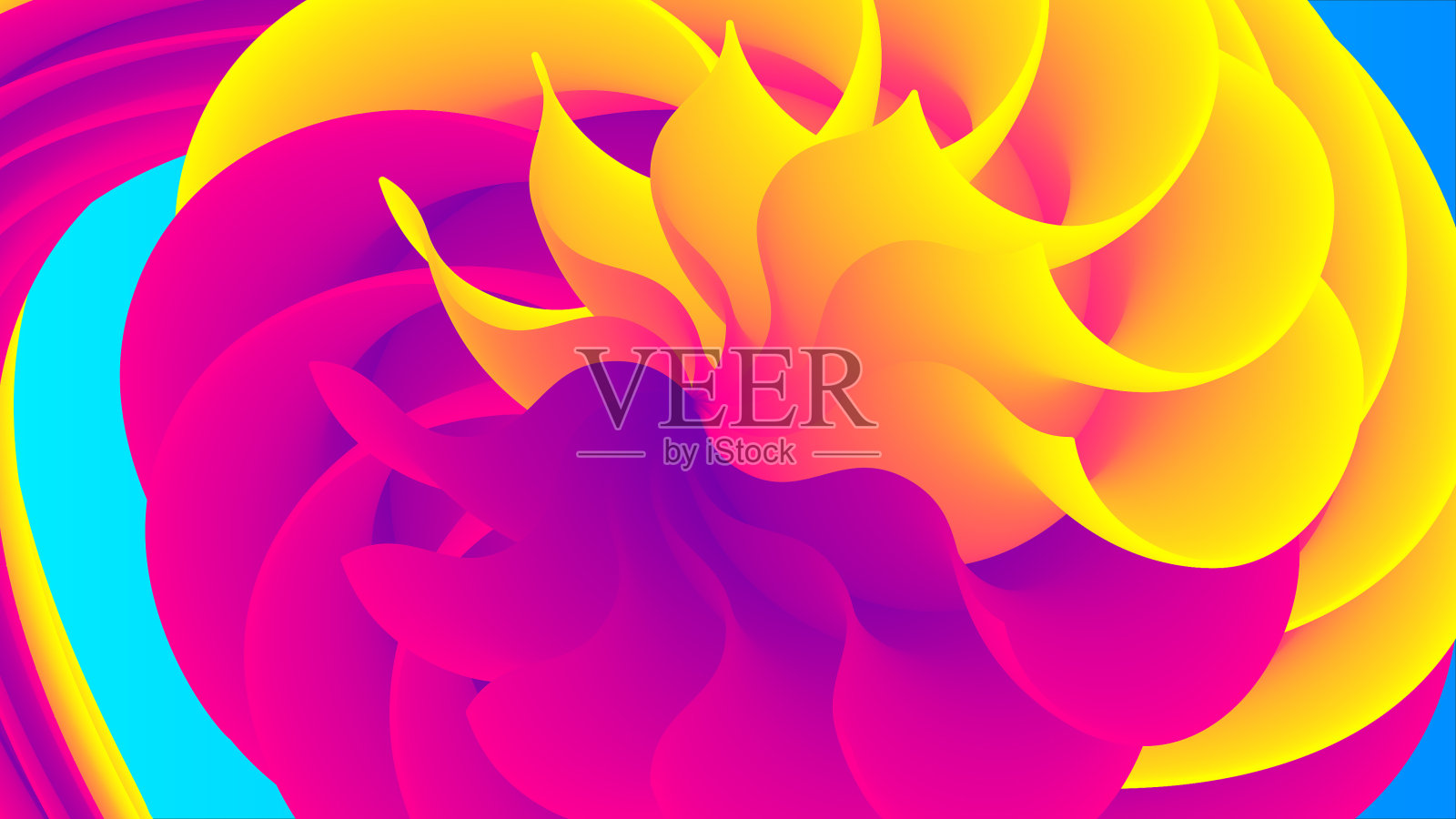 抽象背景与蝴蝶流体梯度插画图片素材