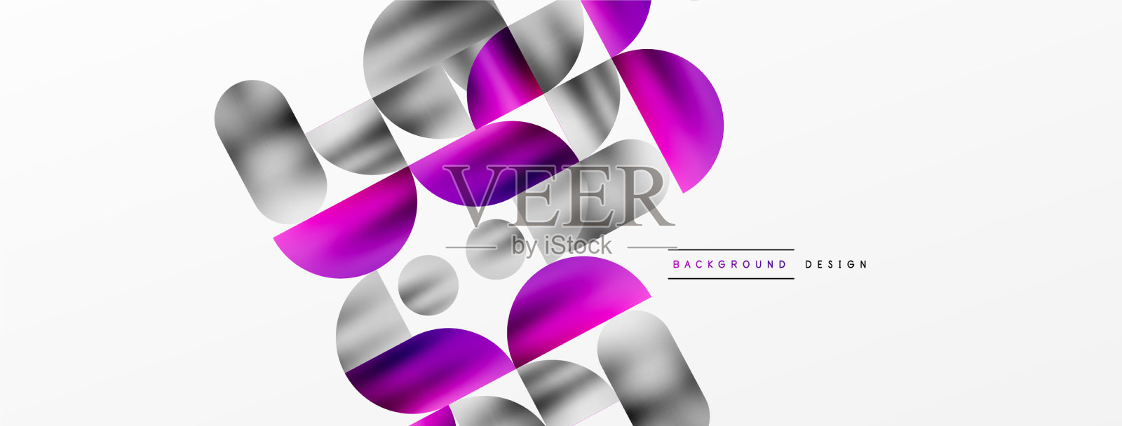 圆形几何背景金属色闪闪发光插画图片素材