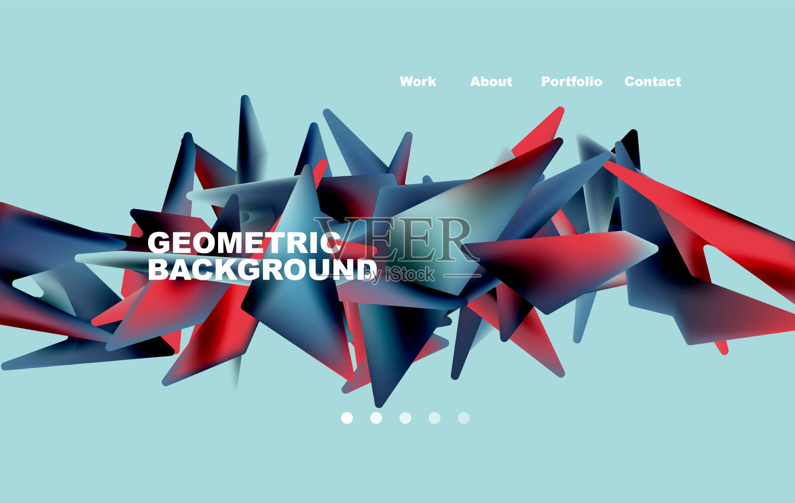 碎片形状组成抽象背景网插画图片素材