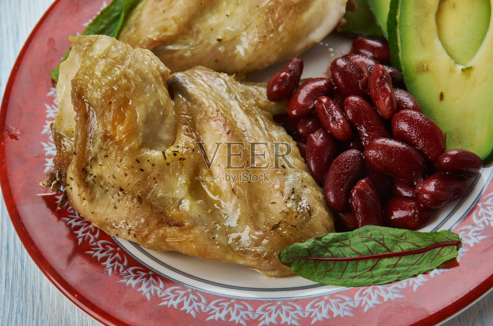 慢炖德州墨西哥鸡翅照片摄影图片