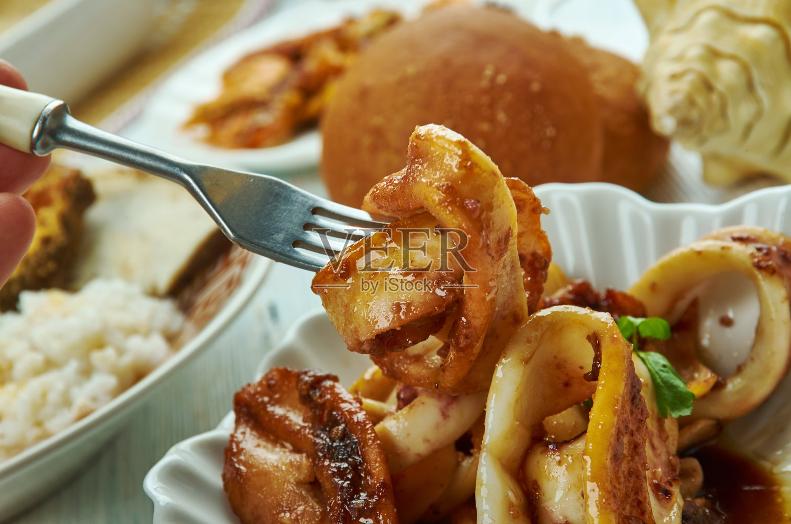 菲律宾阿多邦乌贼照片摄影图片