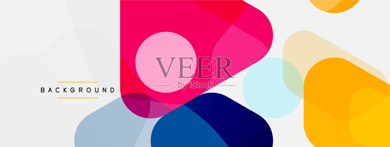 抽象的圆几何形状和圆插画图片素材