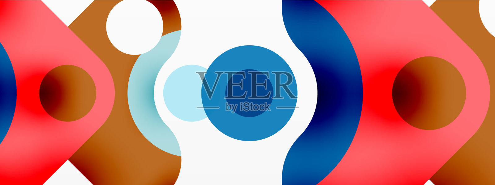 创意几何墙纸最小气泡箭头插画图片素材