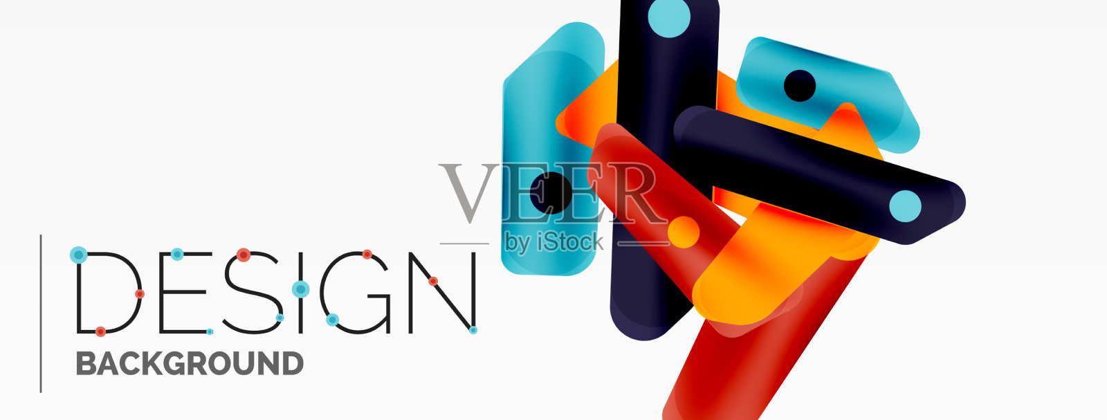 创意几何墙纸最小抽象插画图片素材