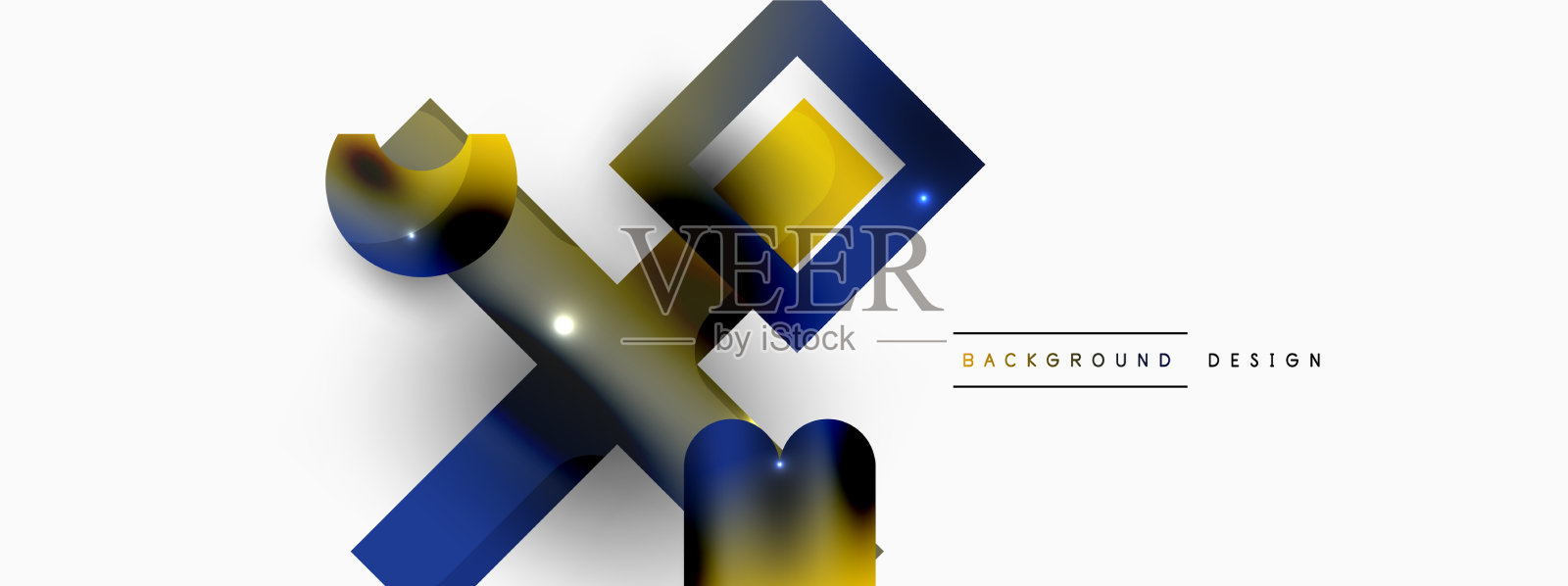 最小几何抽象背景原语插画图片素材