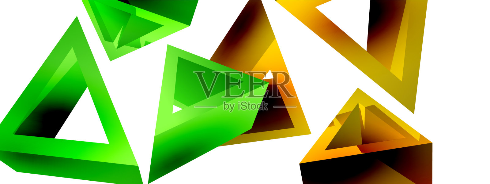 三角形抽象背景3d基本插画图片素材