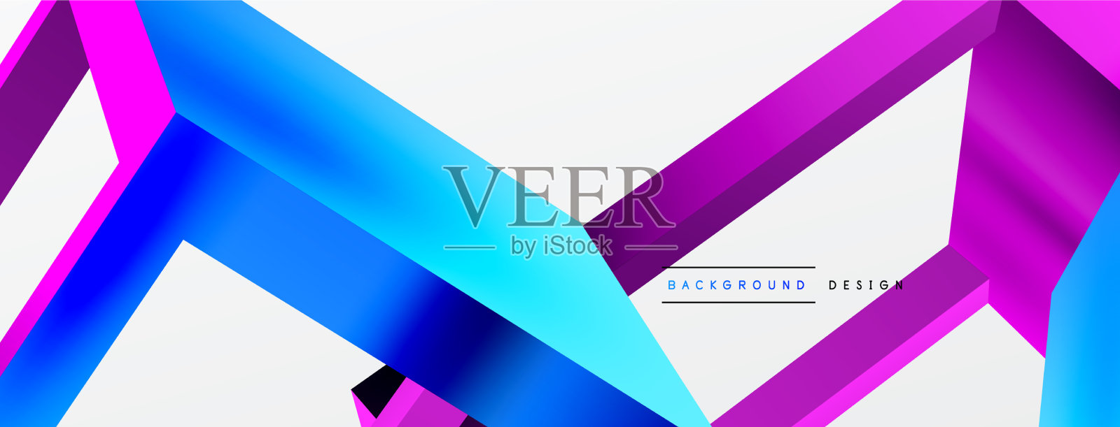 3d立方体形状几何背景流行插画图片素材