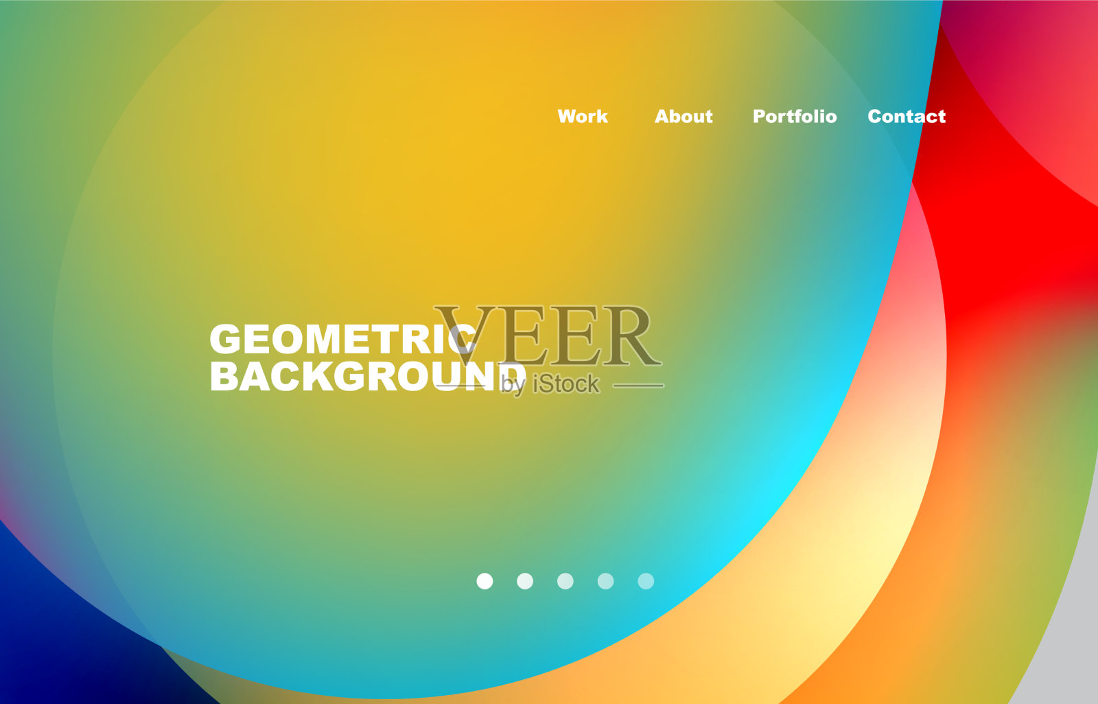 抽象的液体背景为您的登陆页面插画图片素材