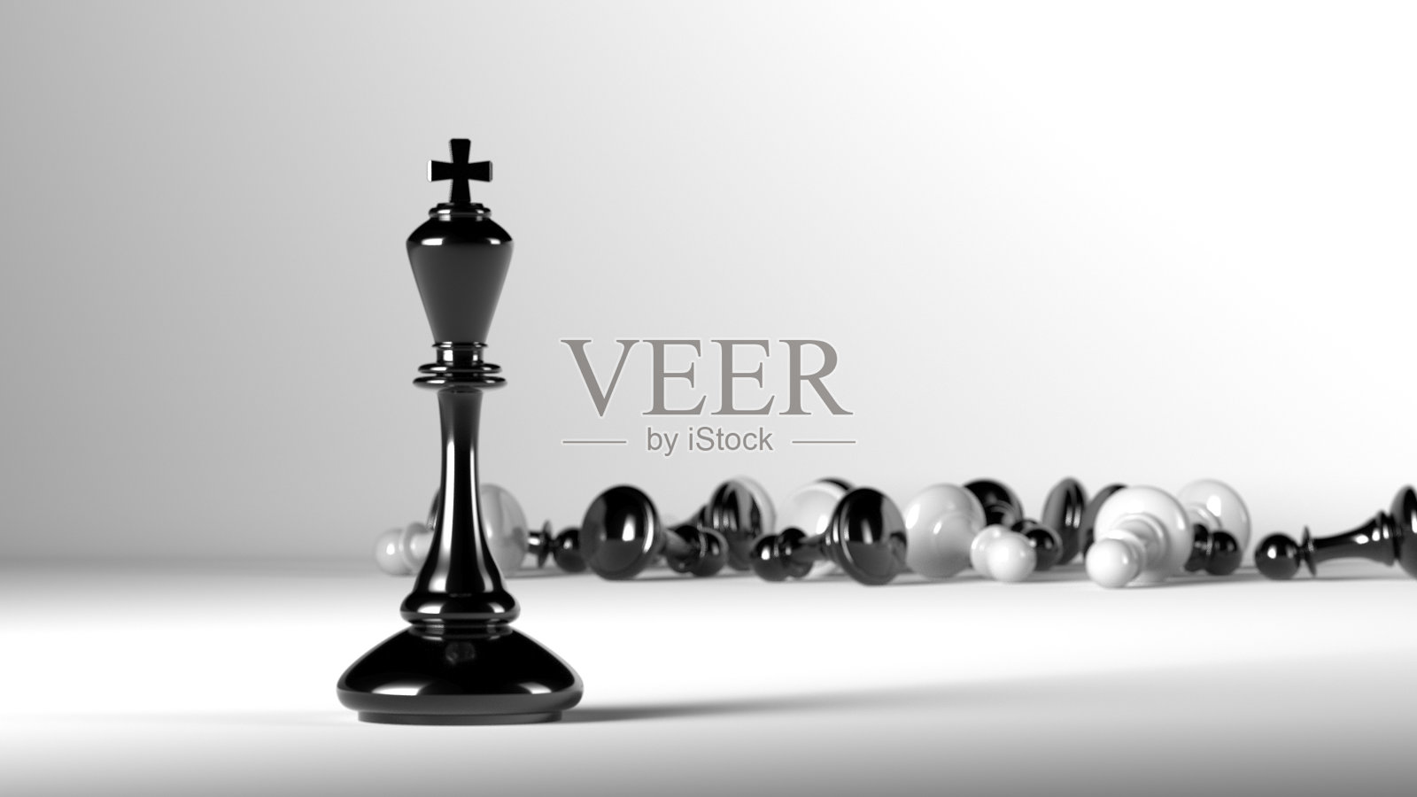 国际象棋王。领导者成功的概念。商业领袖的概念照片摄影图片