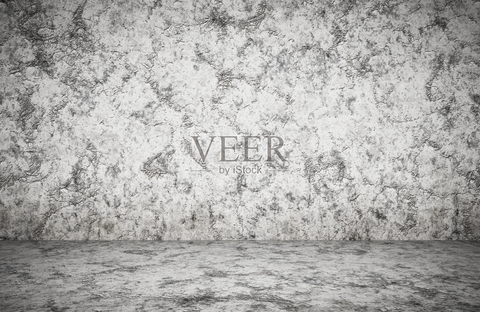 空房间，灰泥墙，灰色背景照片摄影图片