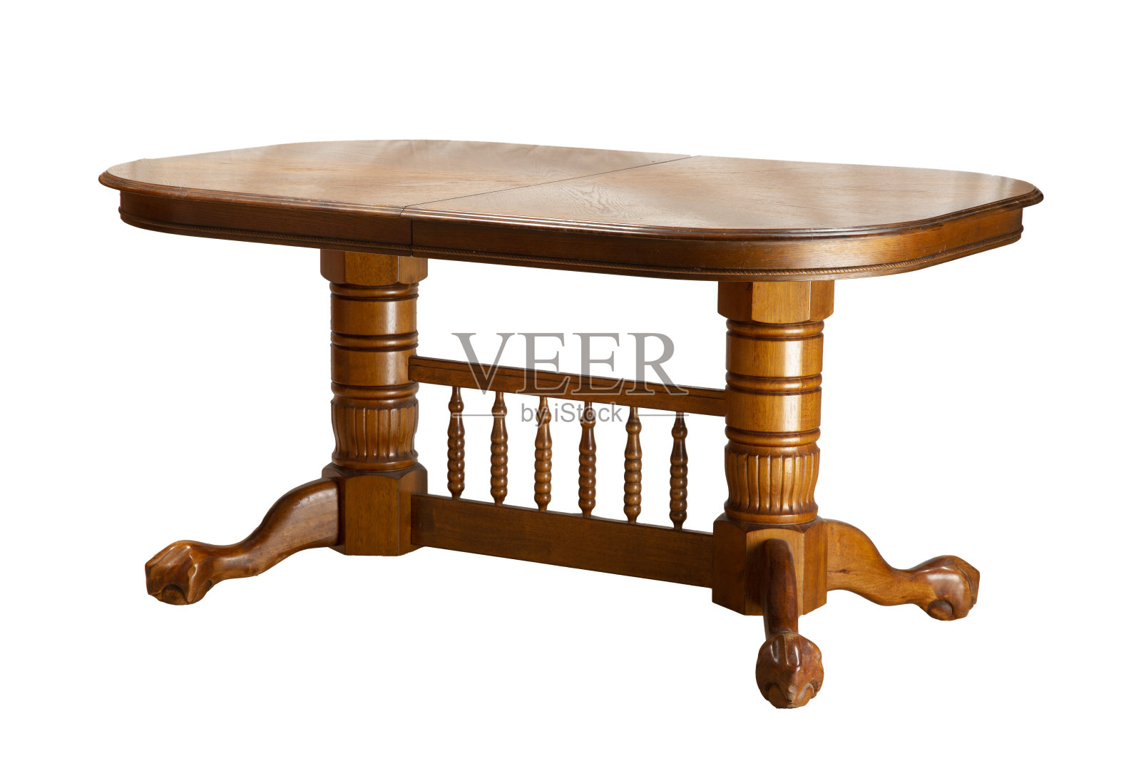 白色背景的厨房桌子。隔离。照片摄影图片