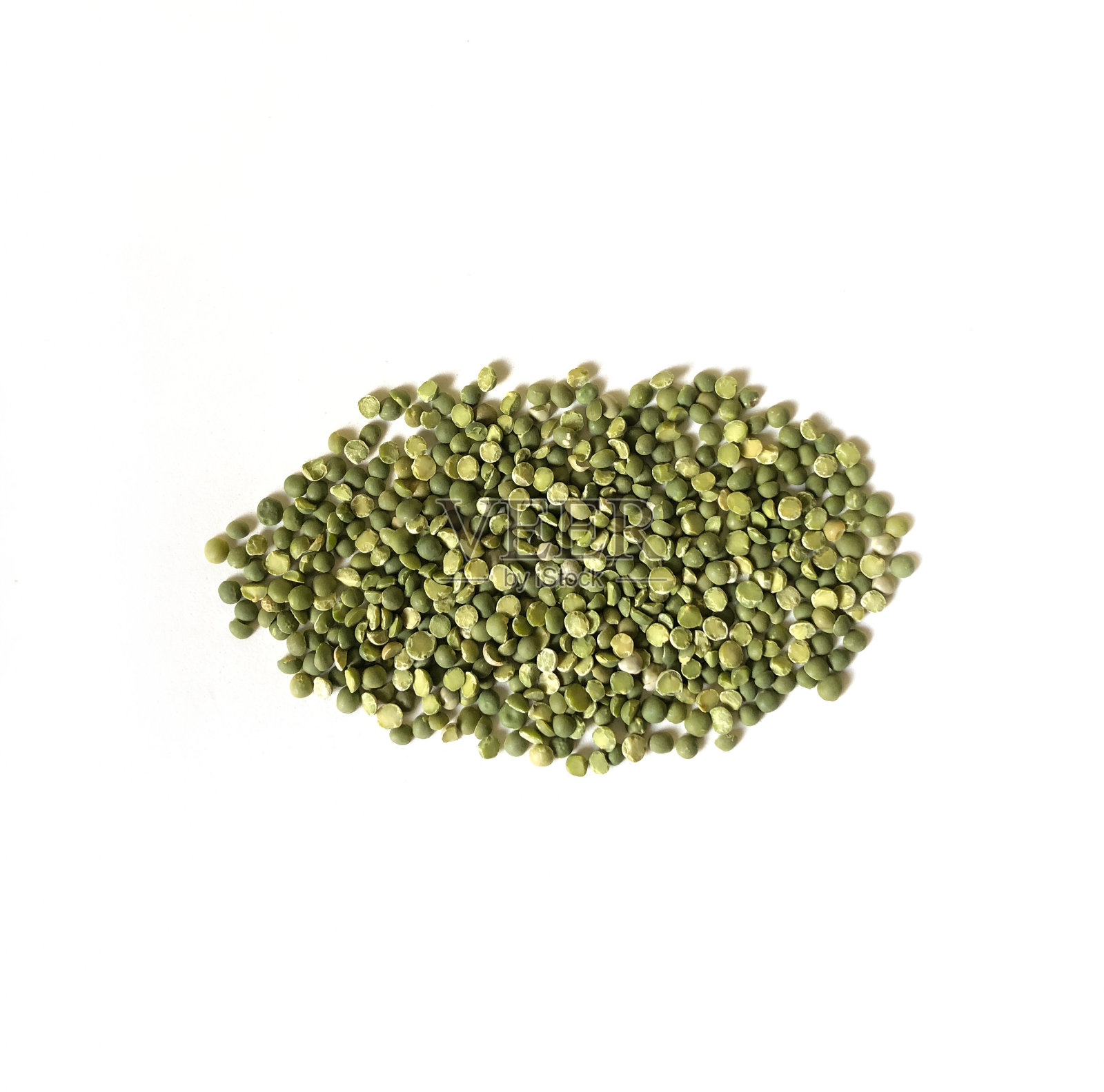 煮汤用的白底生豌豆。照片摄影图片