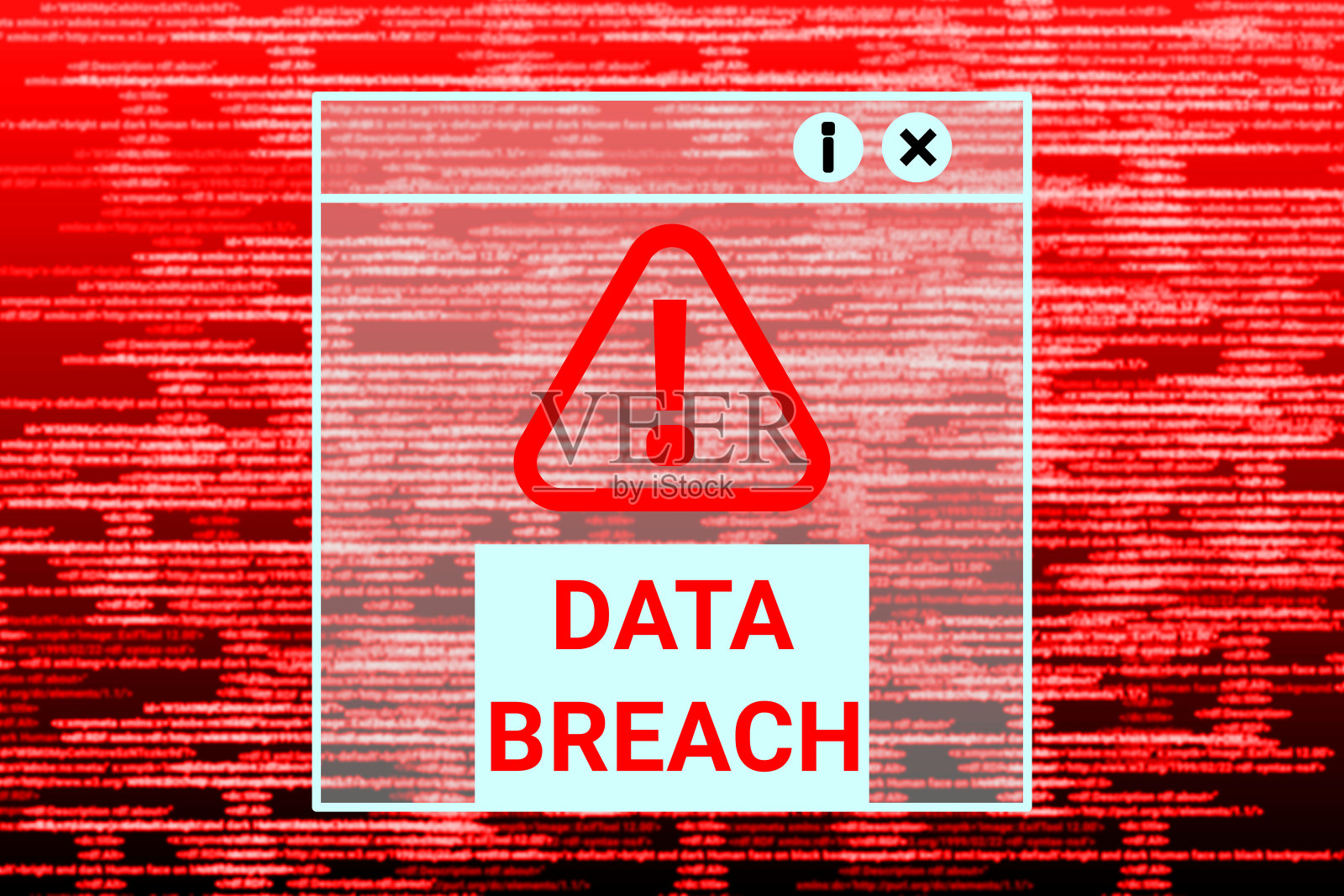 数据泄露，网络犯罪，网络黑客，警告和欺诈背景照片摄影图片