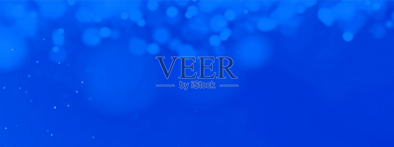 抽象蓝色闪闪的节日戏剧性散景闪闪设计庆祝背景横幅全景照片摄影图片