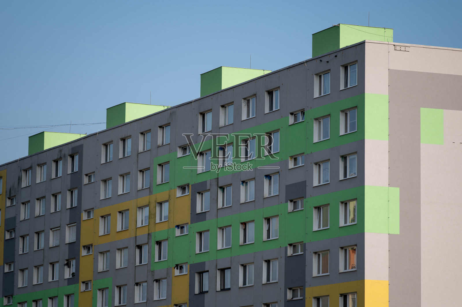 住宅区老欧洲公寓建筑照片摄影图片