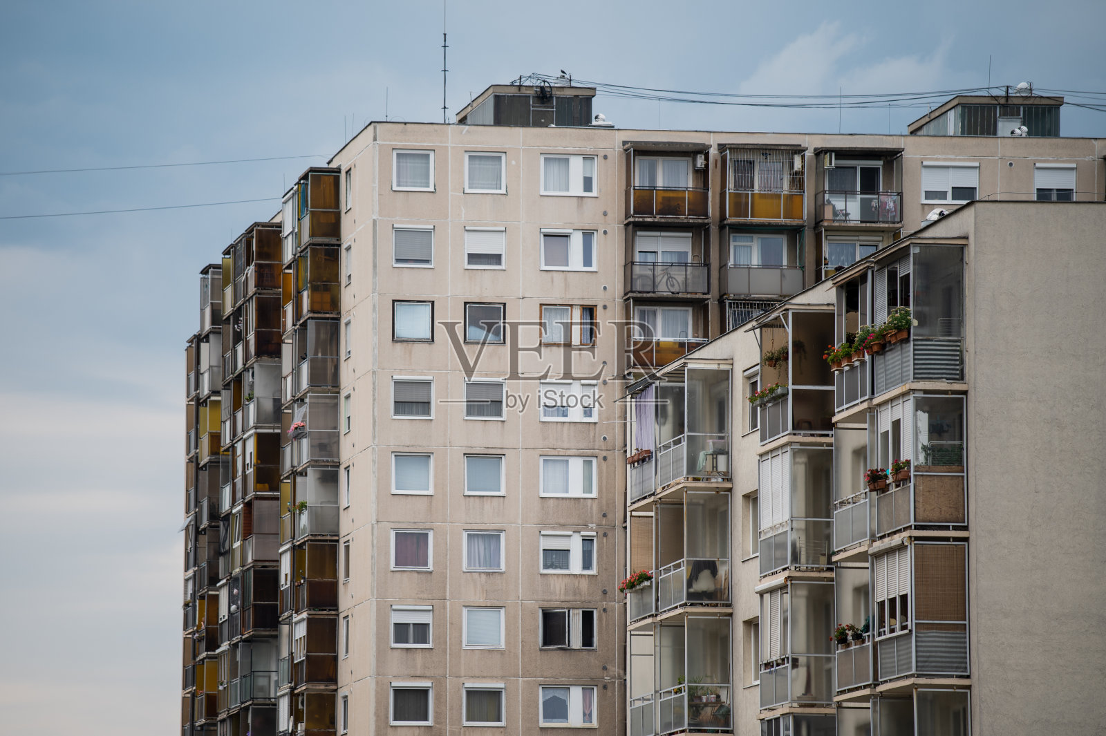住宅区老欧洲公寓建筑照片摄影图片