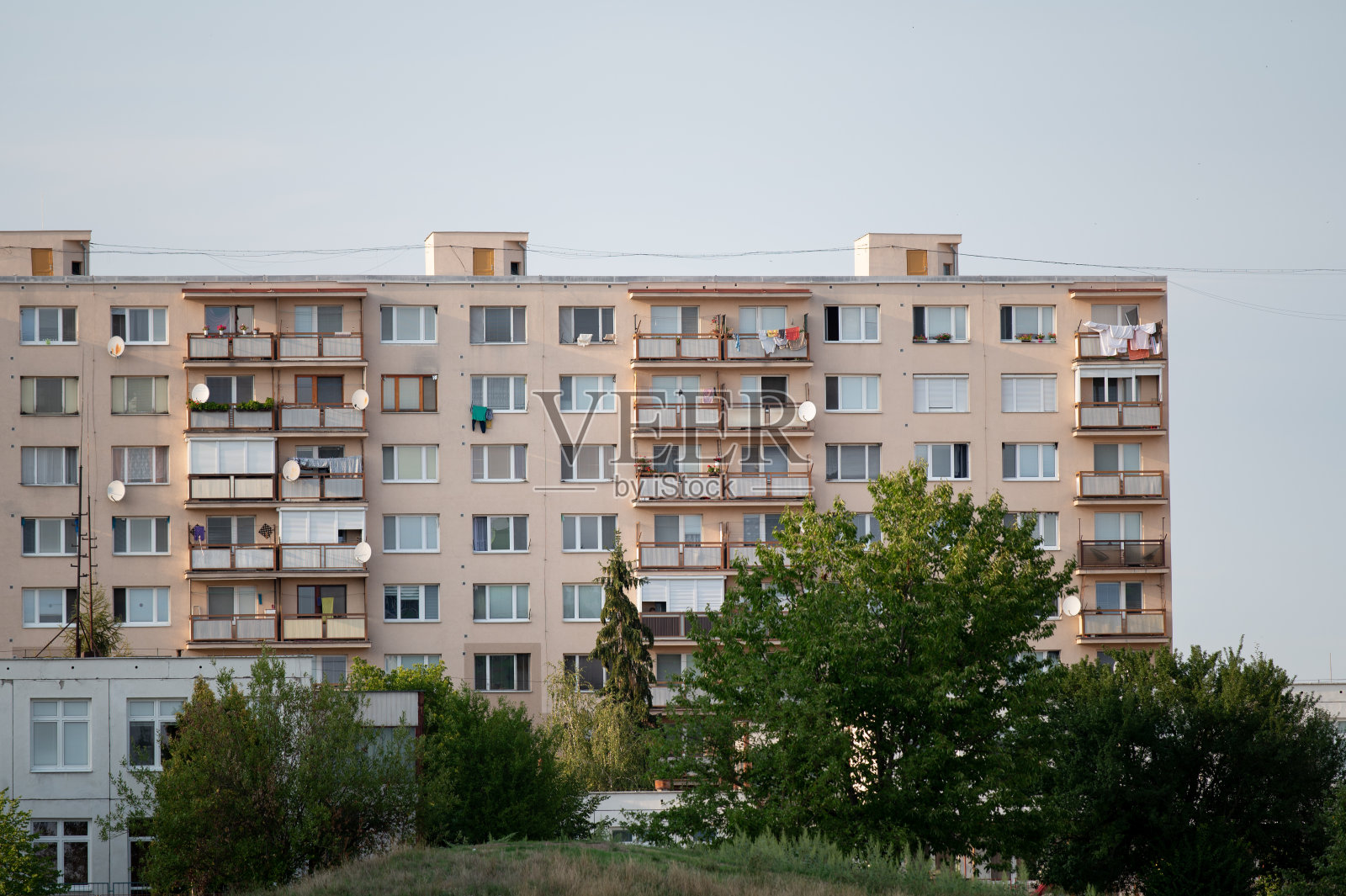 住宅区老欧洲公寓建筑照片摄影图片