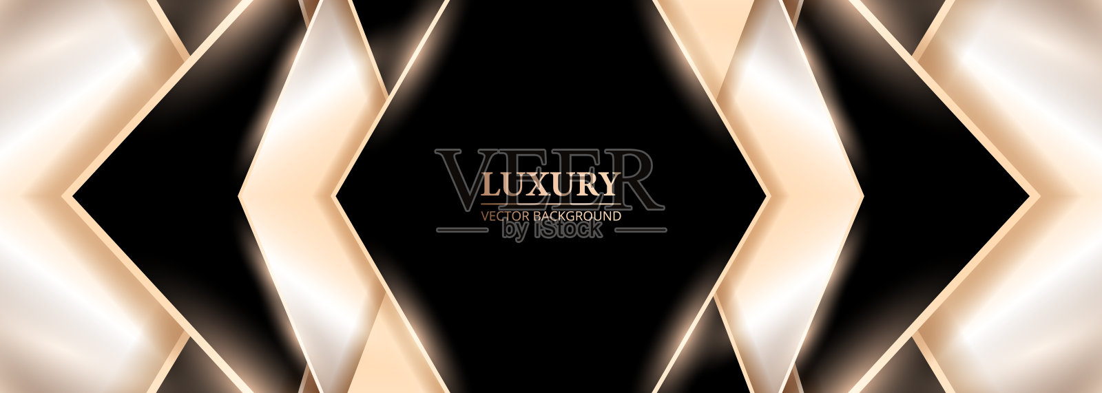 豪华背景与黑色和金三角形状插画图片素材