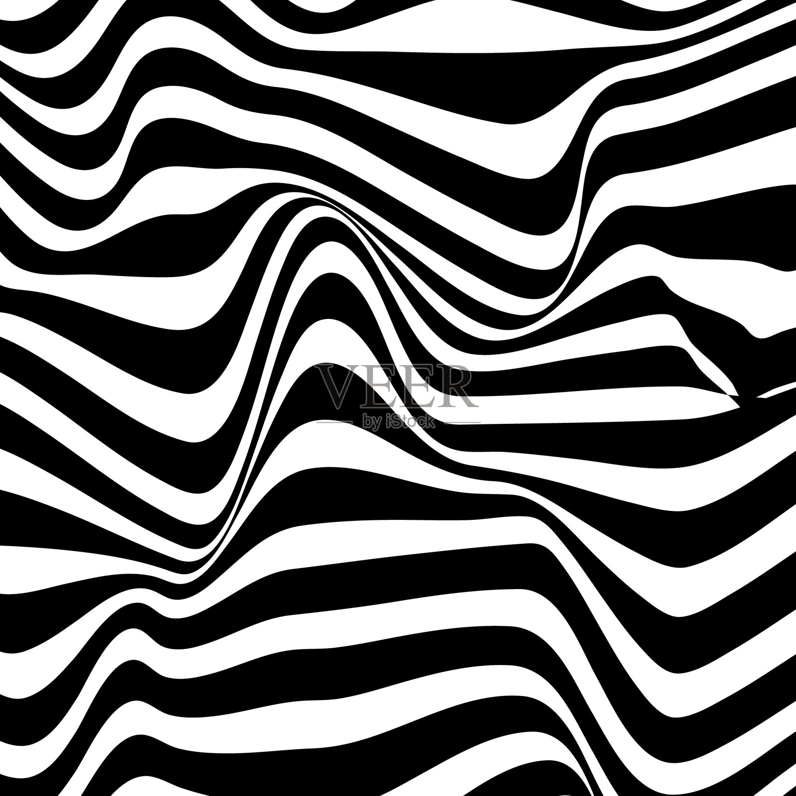 波浪线网格现代设计背景，网格抽象几何形状矢量插图插画图片素材