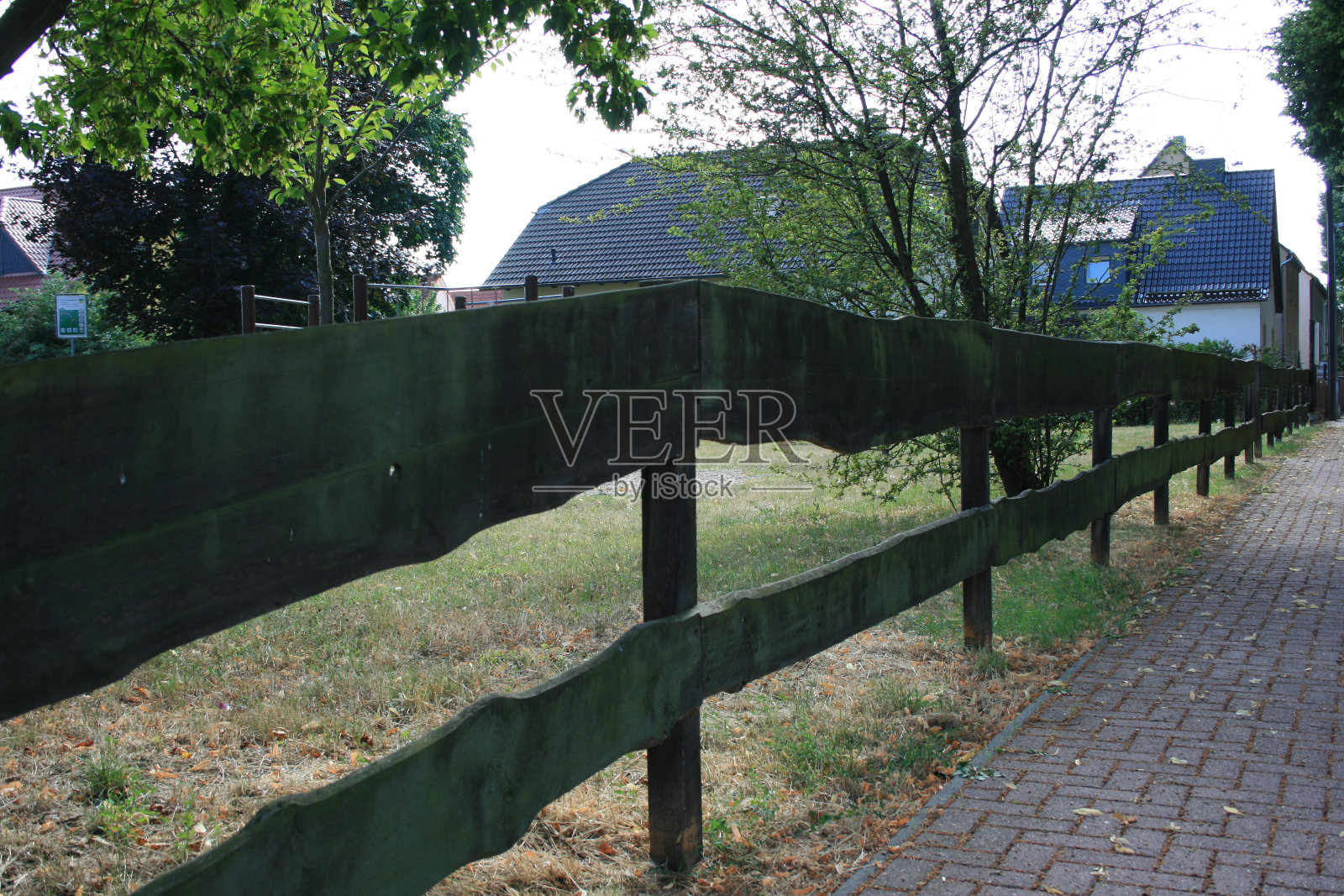 木栅栏照片摄影图片