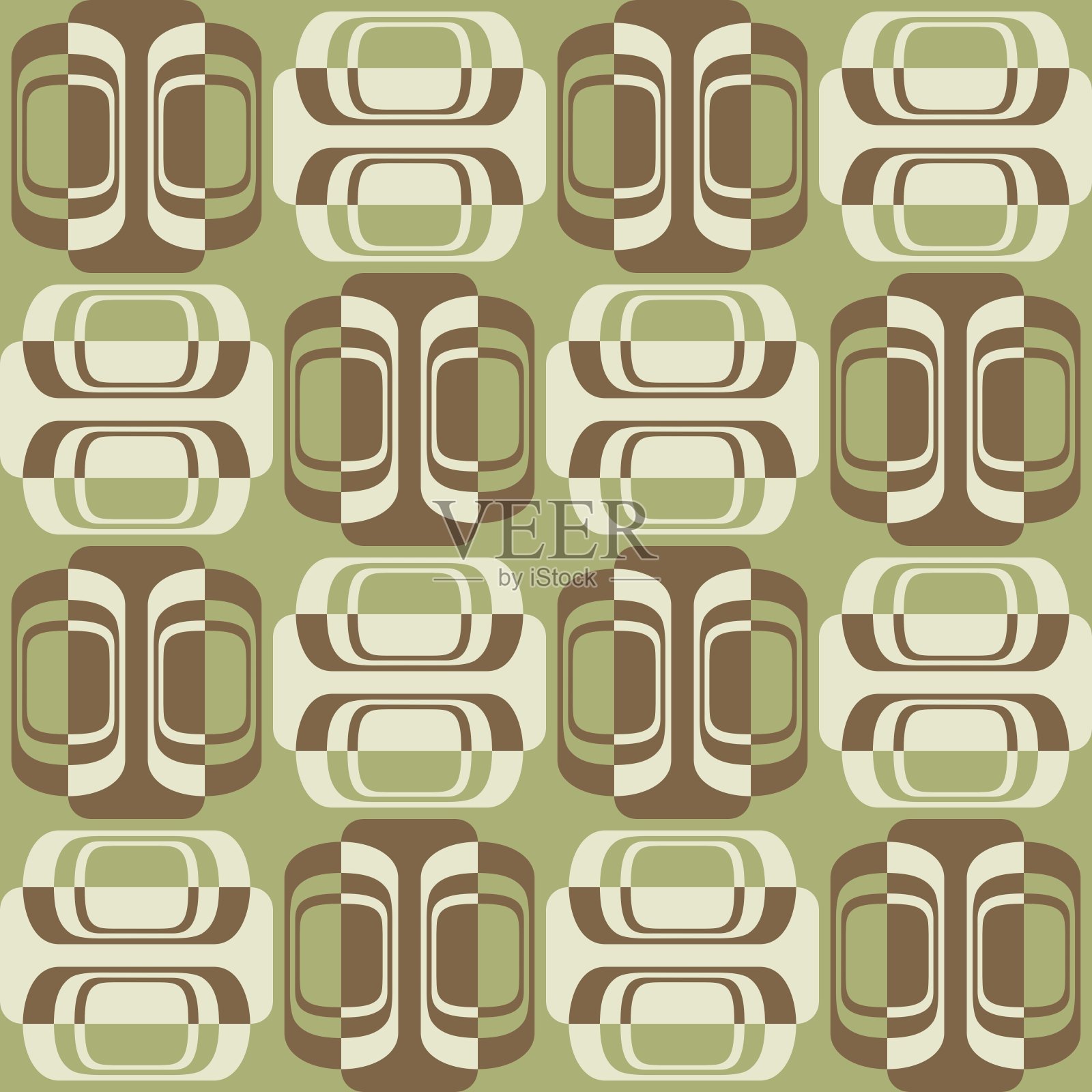 抽象的吸引人的装饰品，用来装饰任何表面或事物。无缝模式。插画图片素材