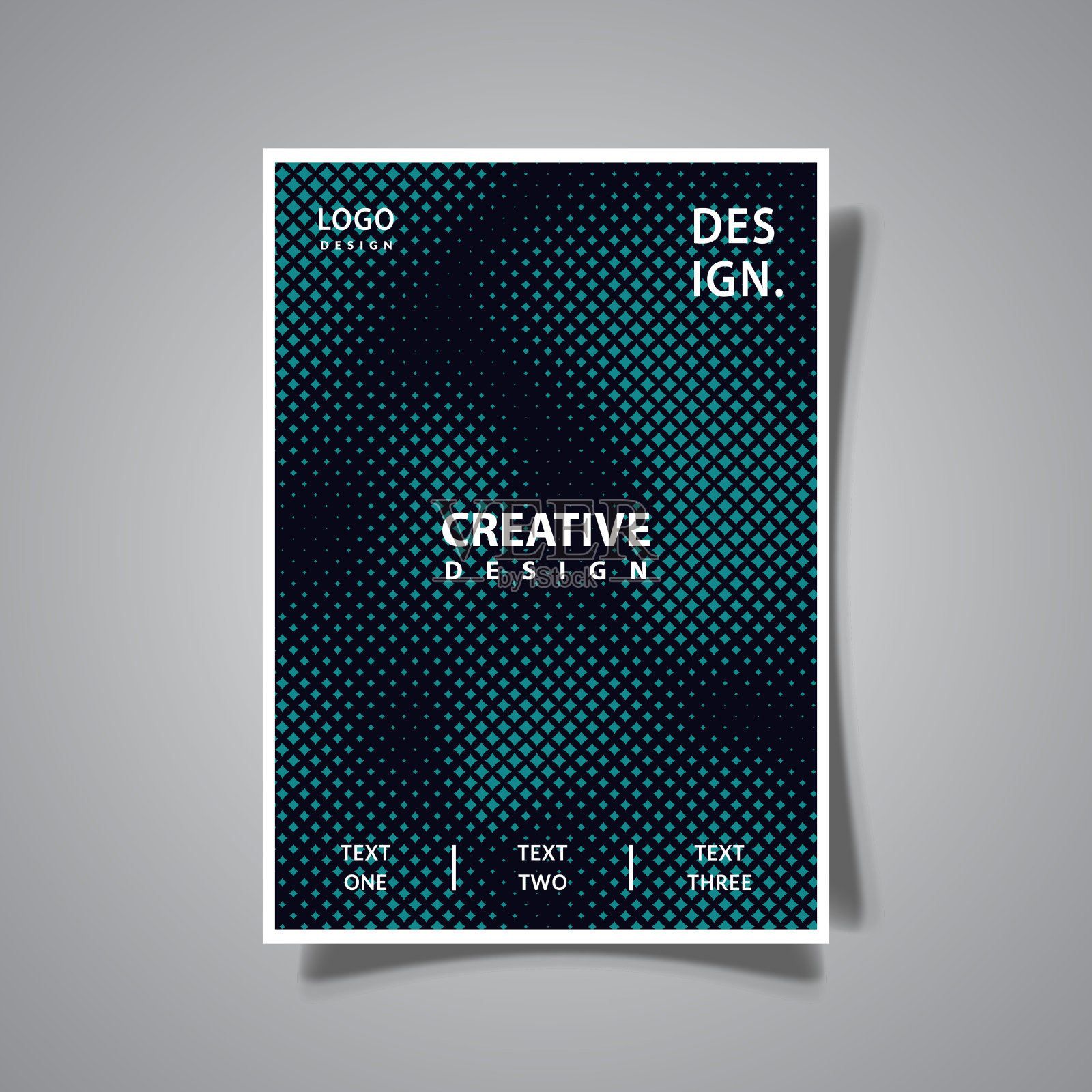 半色调抽象质感未来主义封面深色背景模板矢量设计设计模板素材