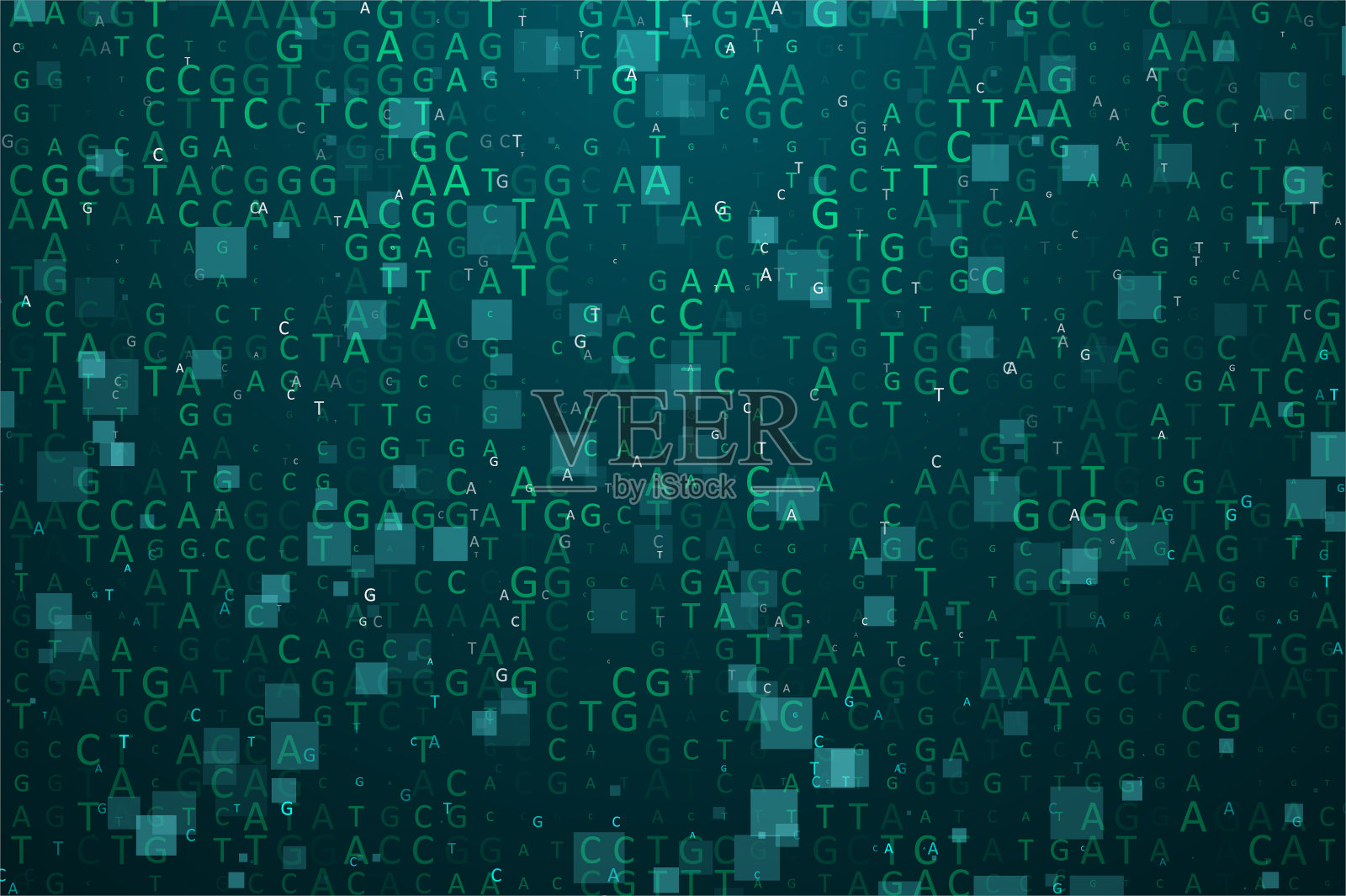 大基因组数据可视化插画图片素材