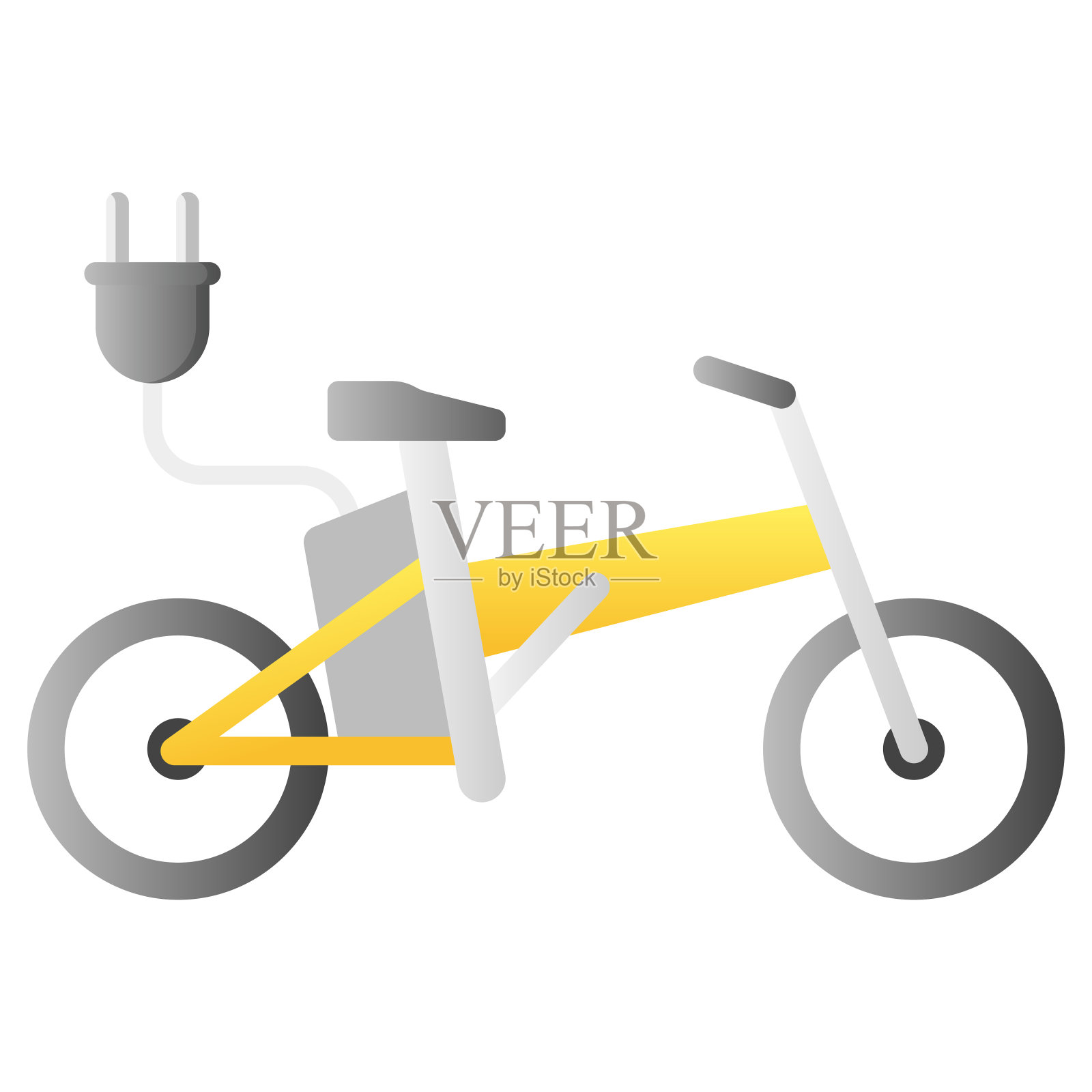 电动自行车图标设计模板矢量插图设计元素图片