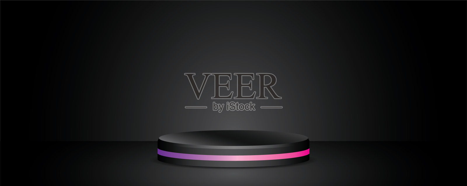 美款黑色产品展示平台插画图片素材