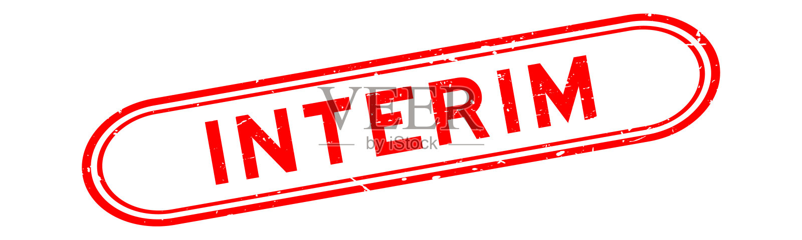 垃圾红色中期字橡胶印章邮票在白色背景插画图片素材