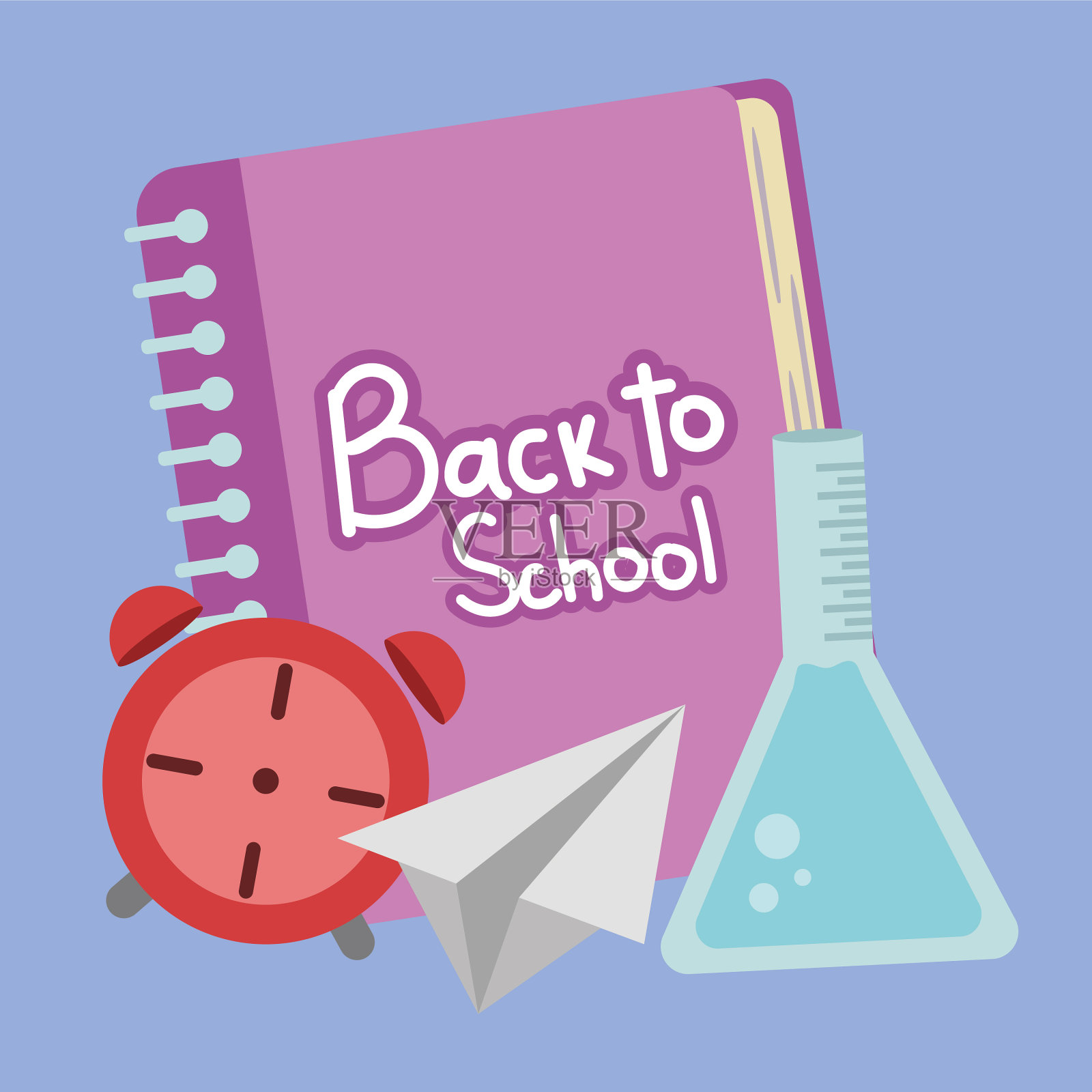 回到课本插画图片素材