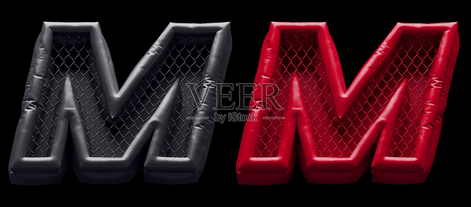 晚上的字体。红色和黑色。字母M照片摄影图片