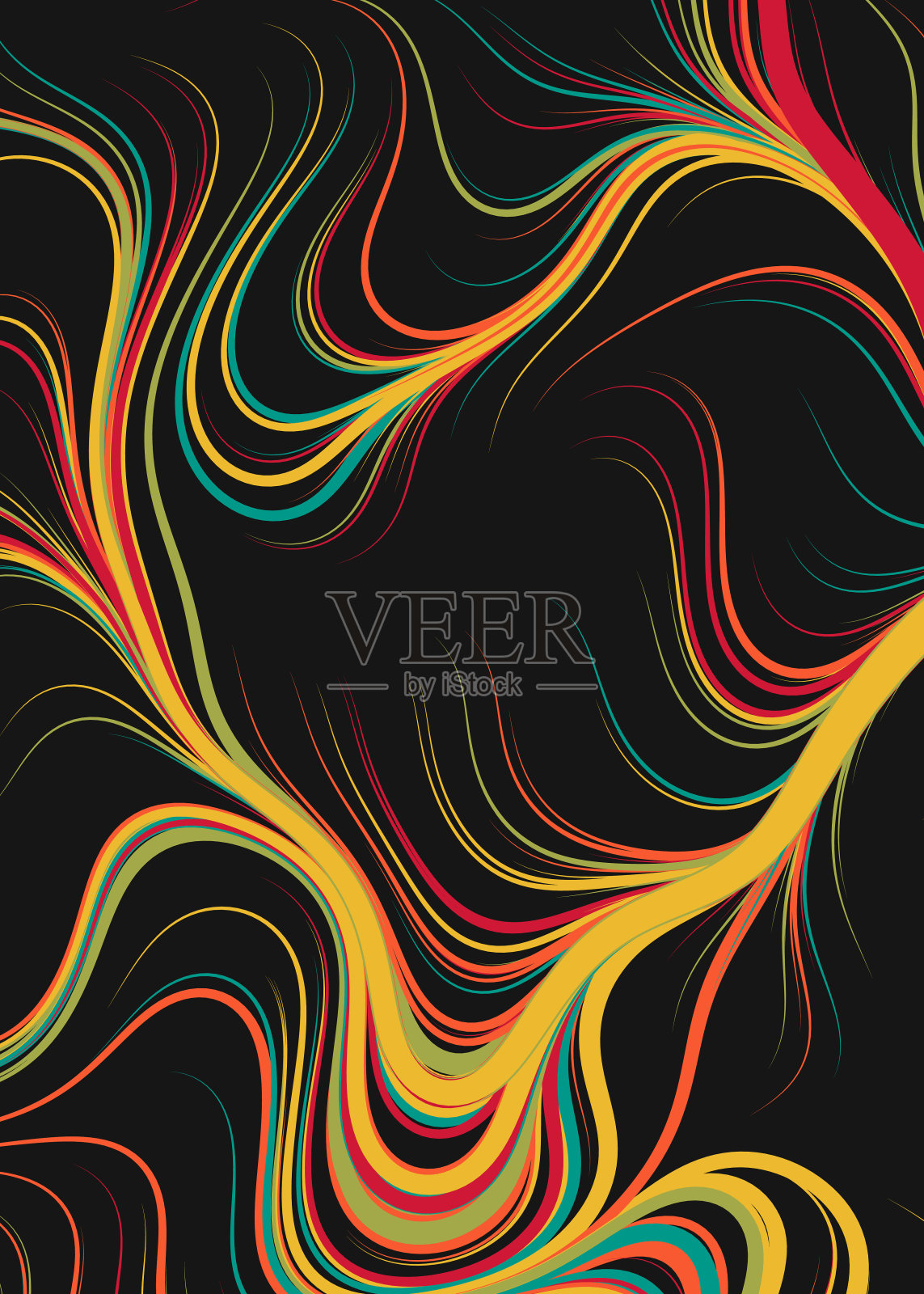 柏林噪声几何图形生成计算艺术插图插画图片素材