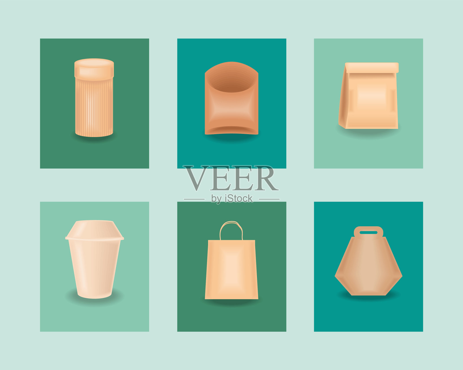 图标生态包装模型插画图片素材