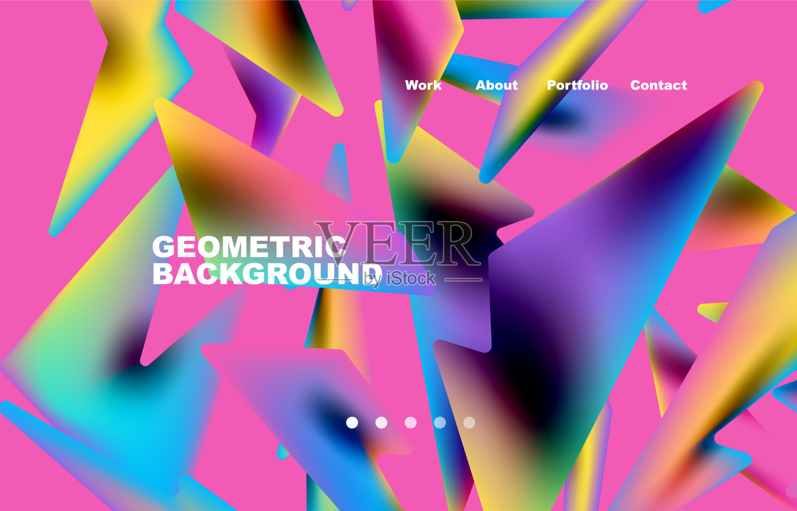 碎片形状组成抽象背景网插画图片素材