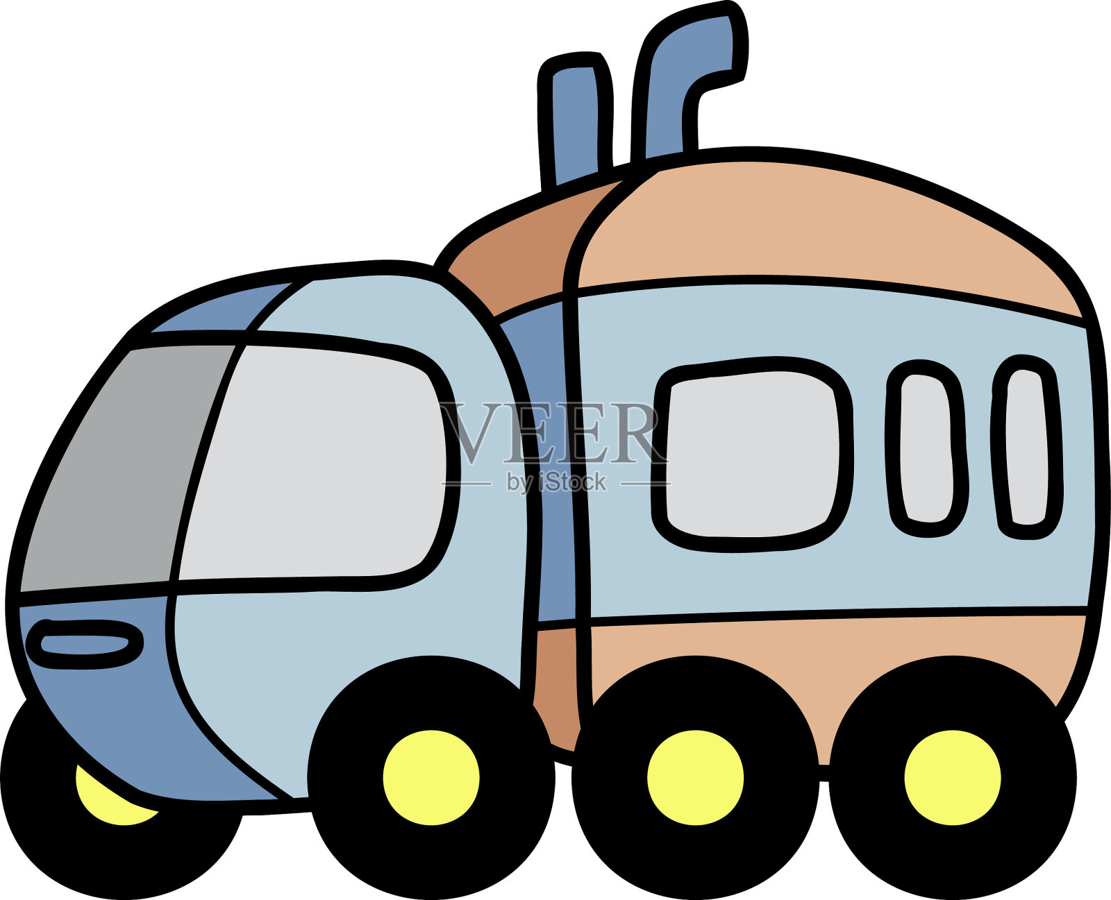 手绘太空车插图设计元素图片