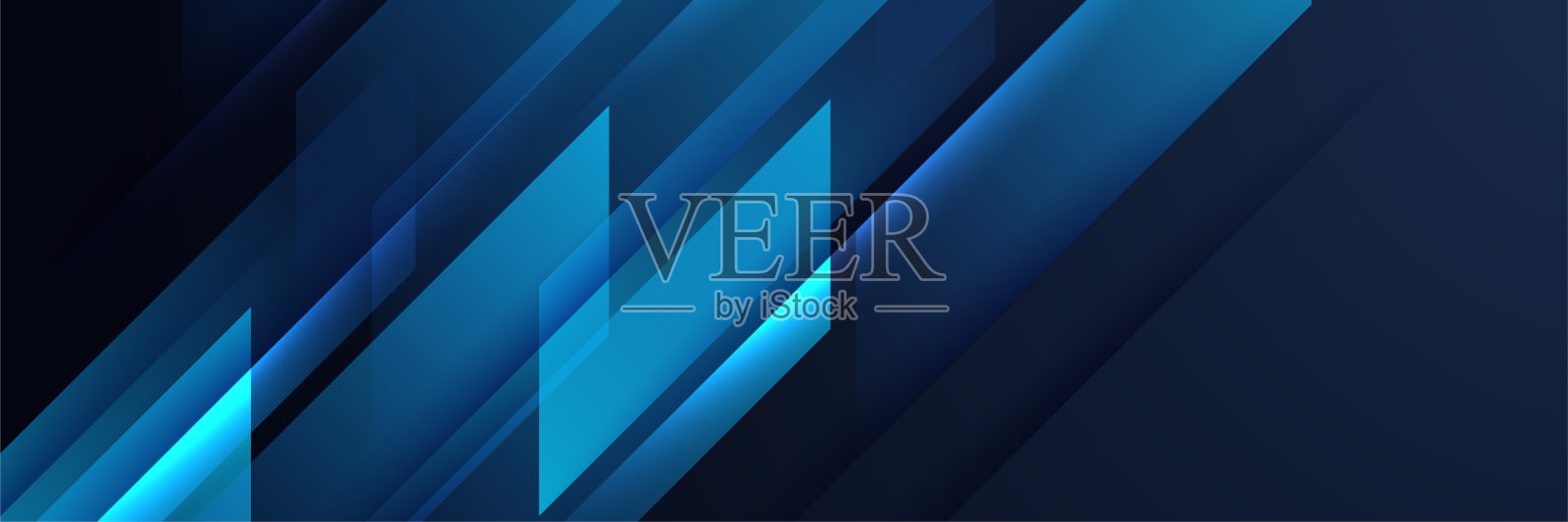 抽象深蓝色现代未来科学技术高科技数字抽象深蓝色彩色设计旗帜背景。矢量抽象图形设计横幅图案背景网页模板。插画图片素材