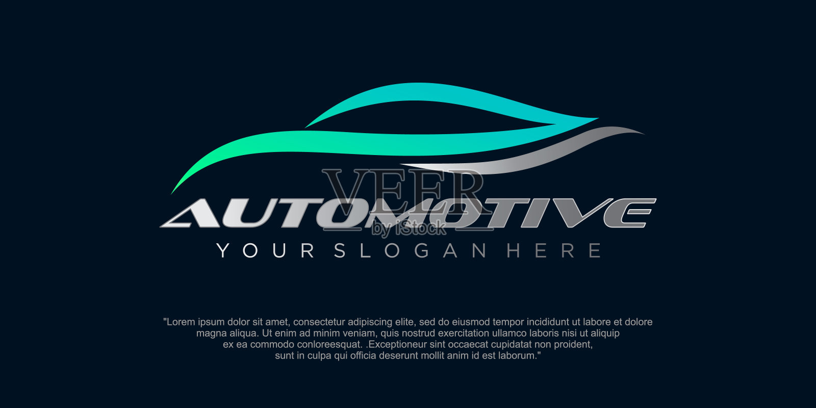 汽车标志设计具有创意的现代概念插画图片素材