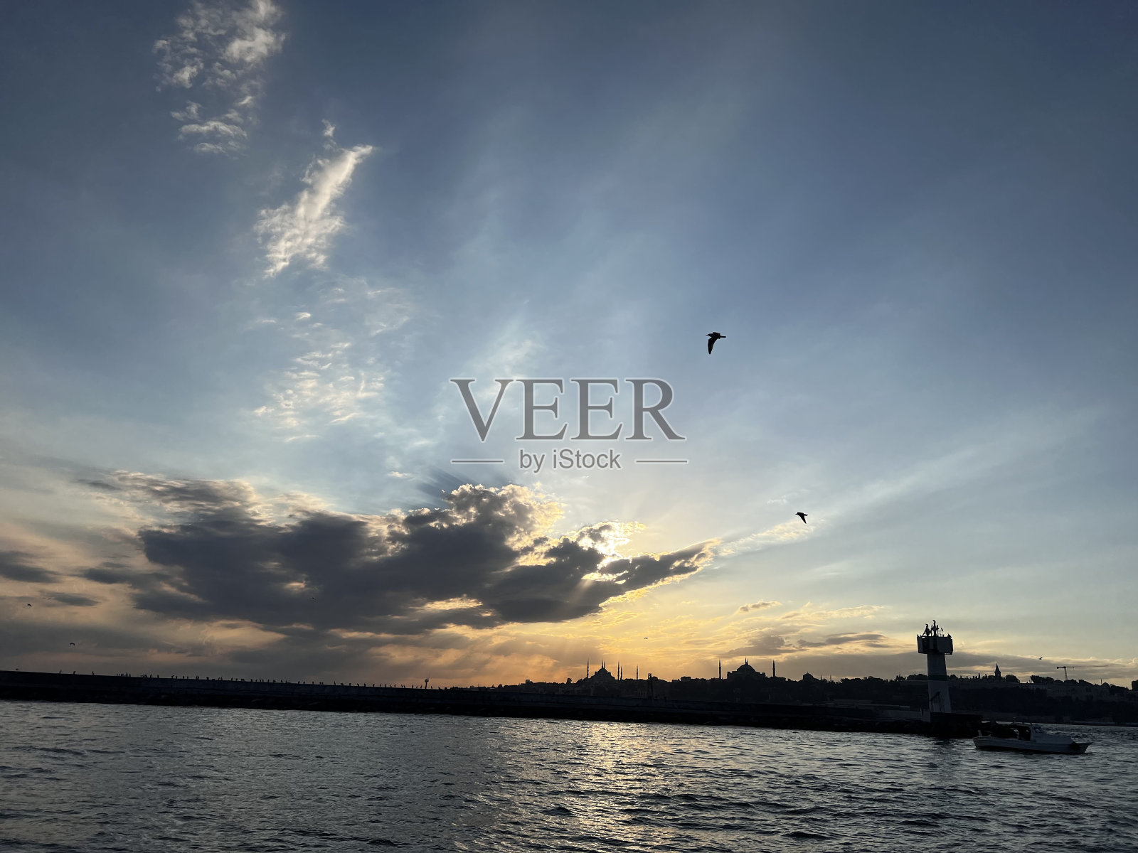 日落在İstanbul照片摄影图片