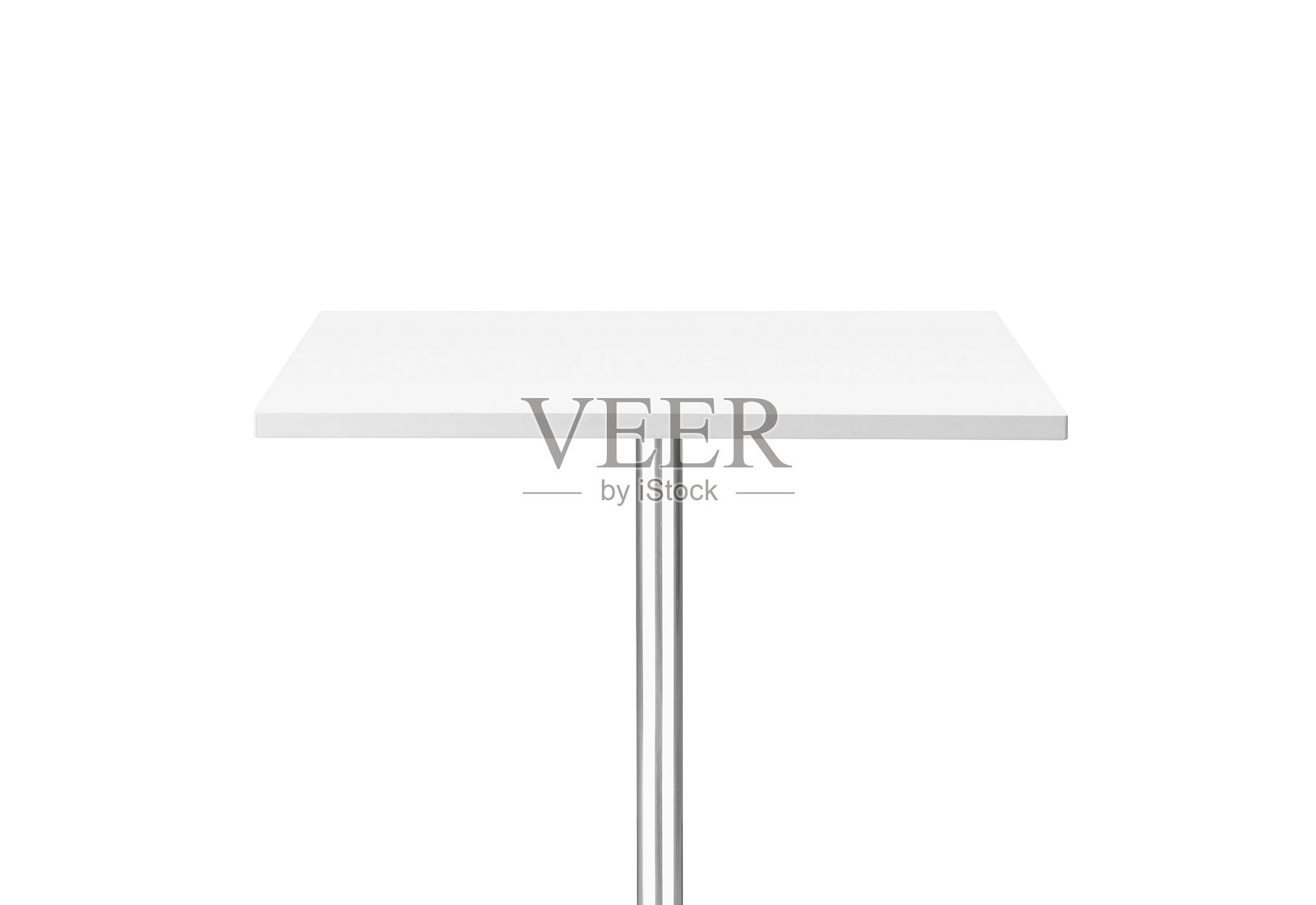 桌子被隔离在白色背景上照片摄影图片