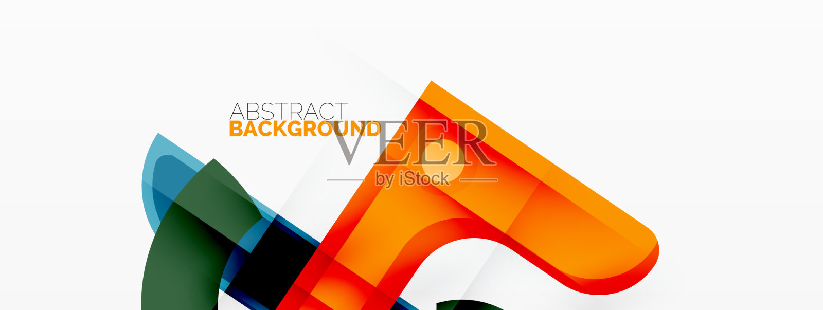 极简的几何抽象背景线插画图片素材