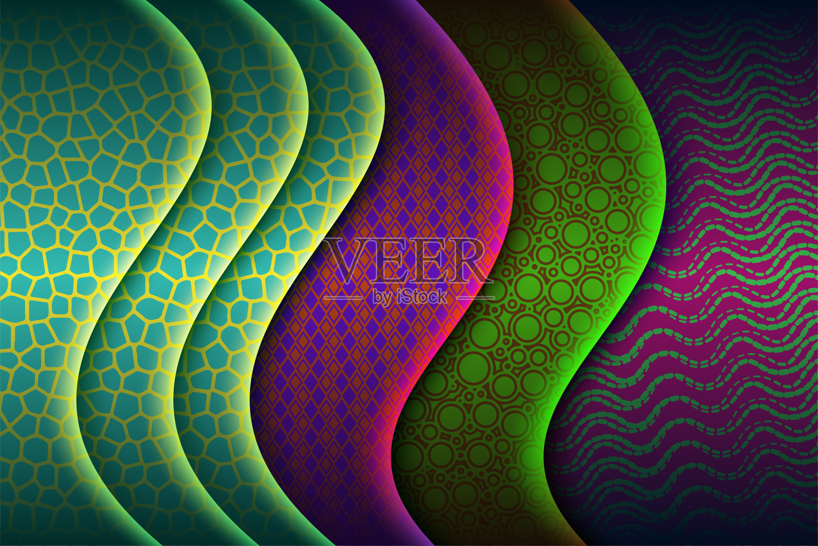 优雅的3d现代概念红色重叠阴影背景与线蓝色元素现实奢华剪纸风格商业展示布局插画图片素材