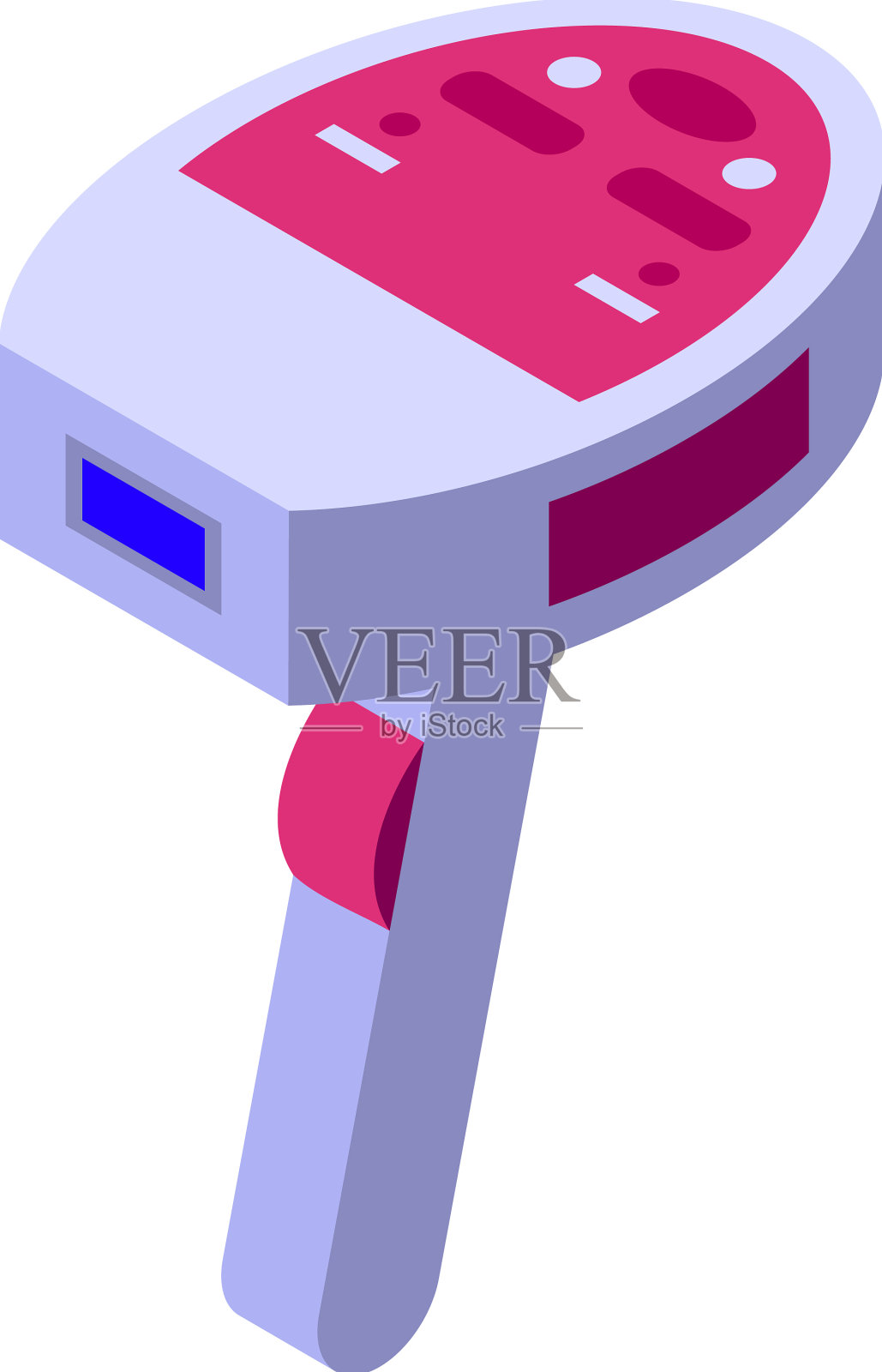 化妆品脱毛图标等距女性护理插画图片素材