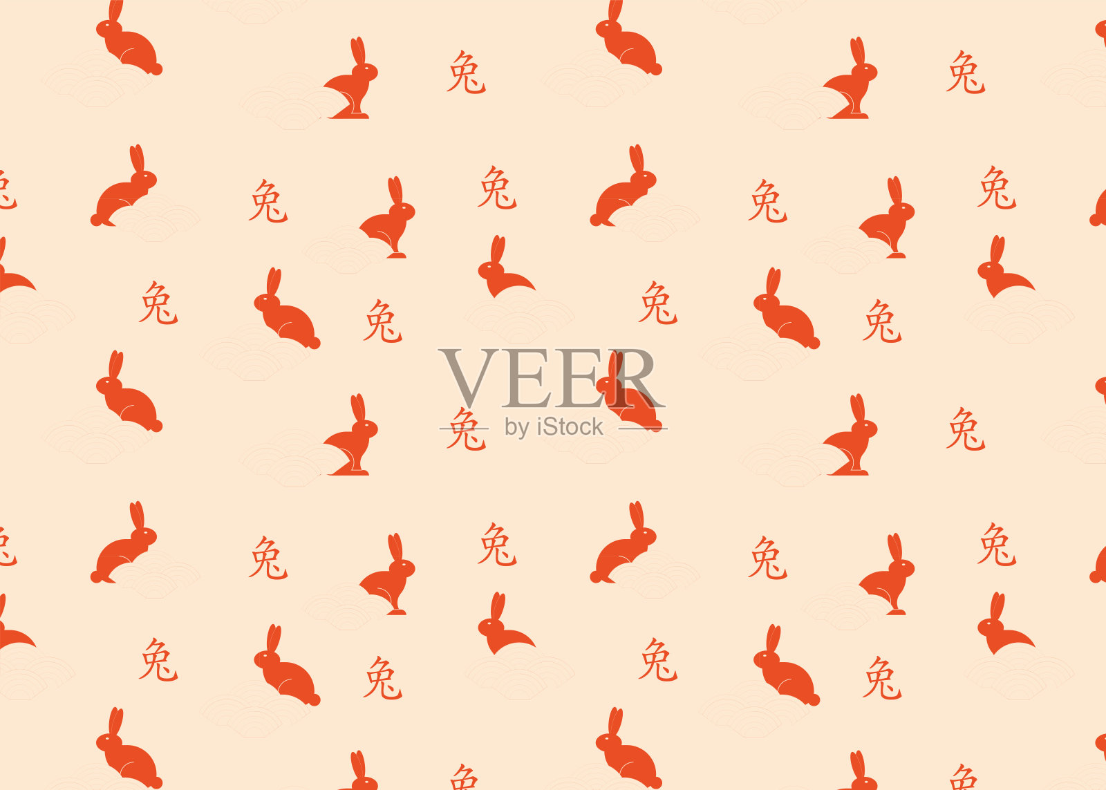 中式无缝图案插画图片素材