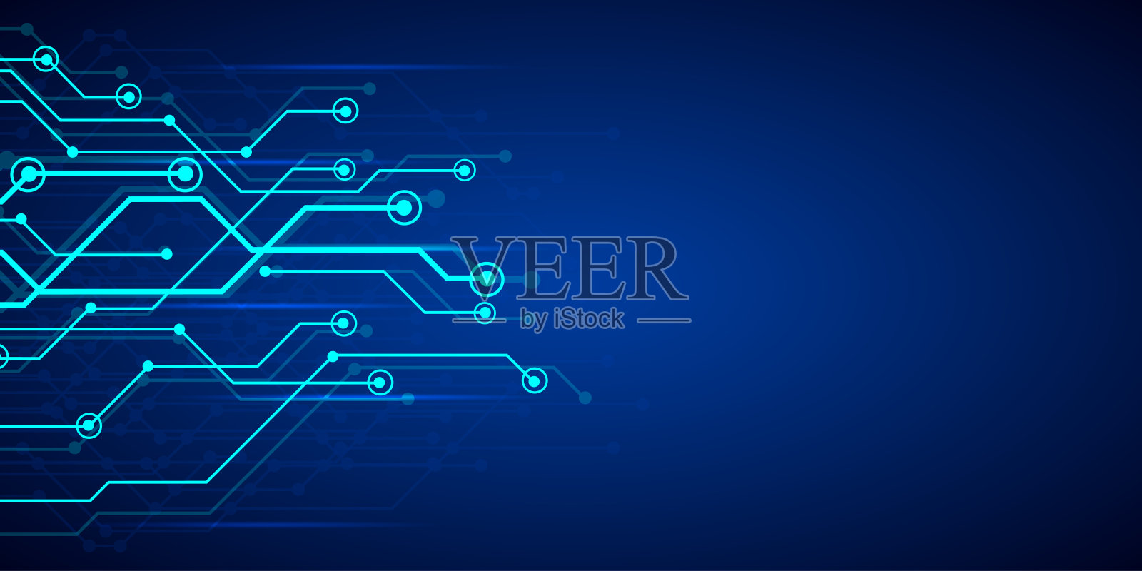 未来技术背景，电子主板，抽象背景与高科技技术纹理-矢量插画图片素材