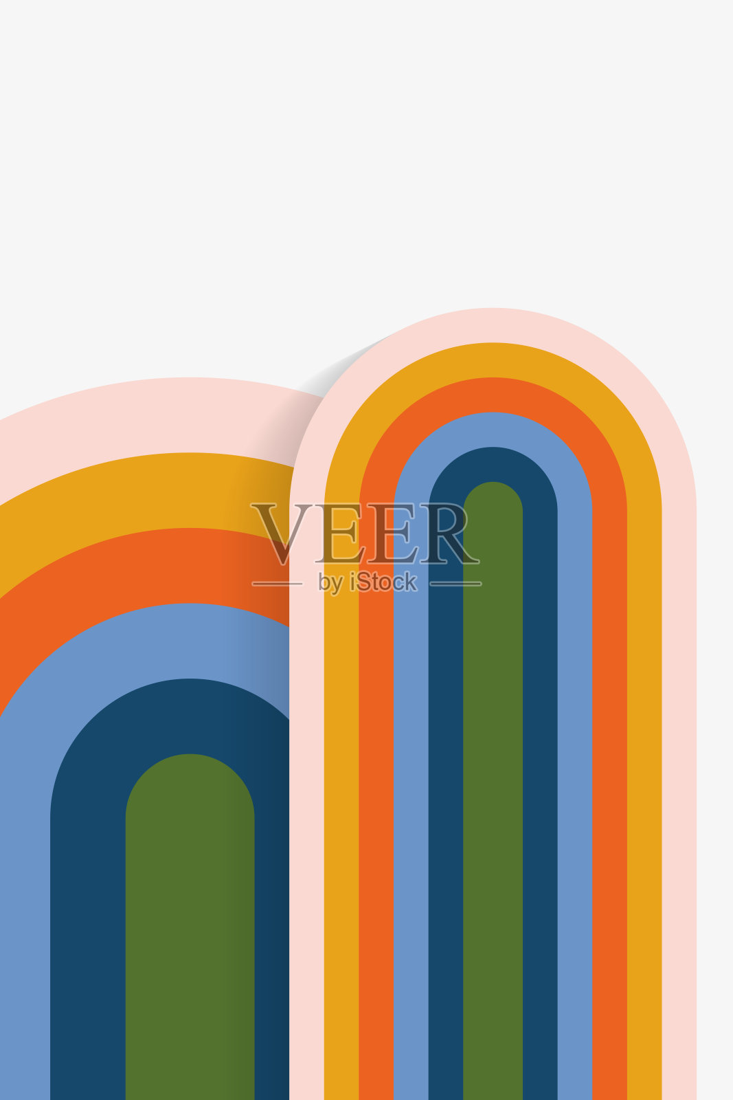 中世纪可下载的彩虹艺术插画图片素材