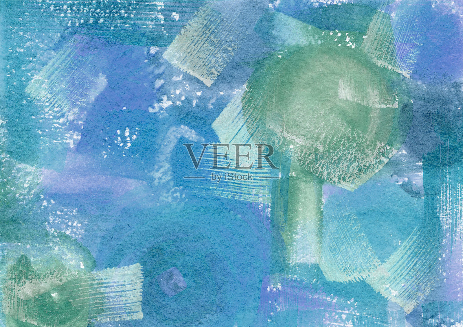 水彩画抽象背景。紫色、紫色和灰色的斑点和水滴纹理。包装和网页的斑点背景插画图片素材